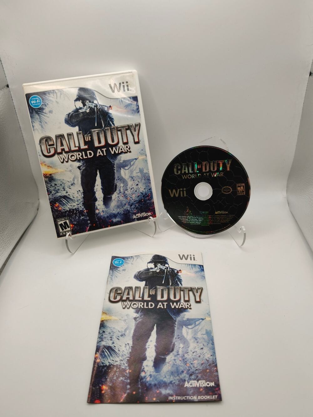 Call of Duty World at War (Wii) CIB W/ Manual - Tested